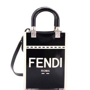 Fendi Sunshine Shopper Tote Patent And #239695F11B